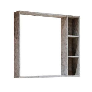 Шкаф зеркальный Grossman Фалькон 80 Бетон 208003