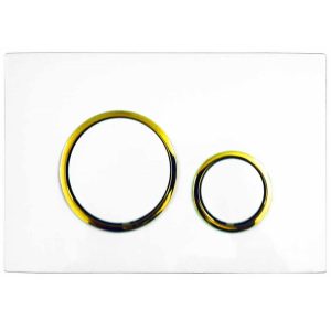 Клавиша смыва Azario AZ-8200 Белый / Золото AZ-8200-0046 Клавиша смыва Azario AZ-8200 Белый / Золото AZ-8200-0046