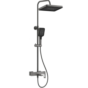 Душевая система Belz В658 с изливом Оружейная сталь B24658-3