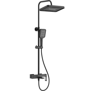 Душевая система Belz В658 с изливом Черный матовый B24658-7