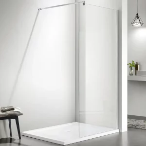 Душевая перегородка Aquatek Walk in 80 с держателем Хром / Прозрачное AQNAR6310-80