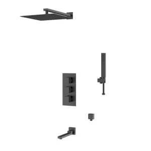 Душевая встройка D&K Bayern.Liszt + излив Черный матовый DA2515605A04 Душевая встройка D&K Bayern.Liszt + излив Черный матовый DA2515605A04