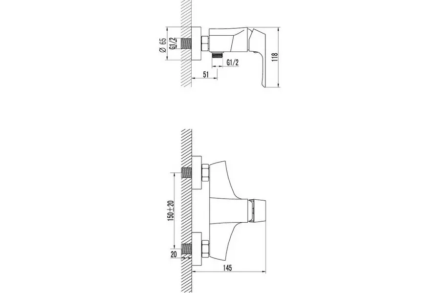 Смеситель для душа Lemark Unit LM4503C Смеситель для душа Lemark Unit LM4503C — изображение 2