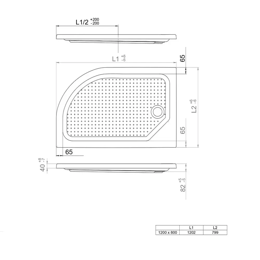 Душевой поддон Triton ПД16 120х80см, левый, низкий Душевой поддон Triton ПД16 120х80см, левый, низкий — изображение 3