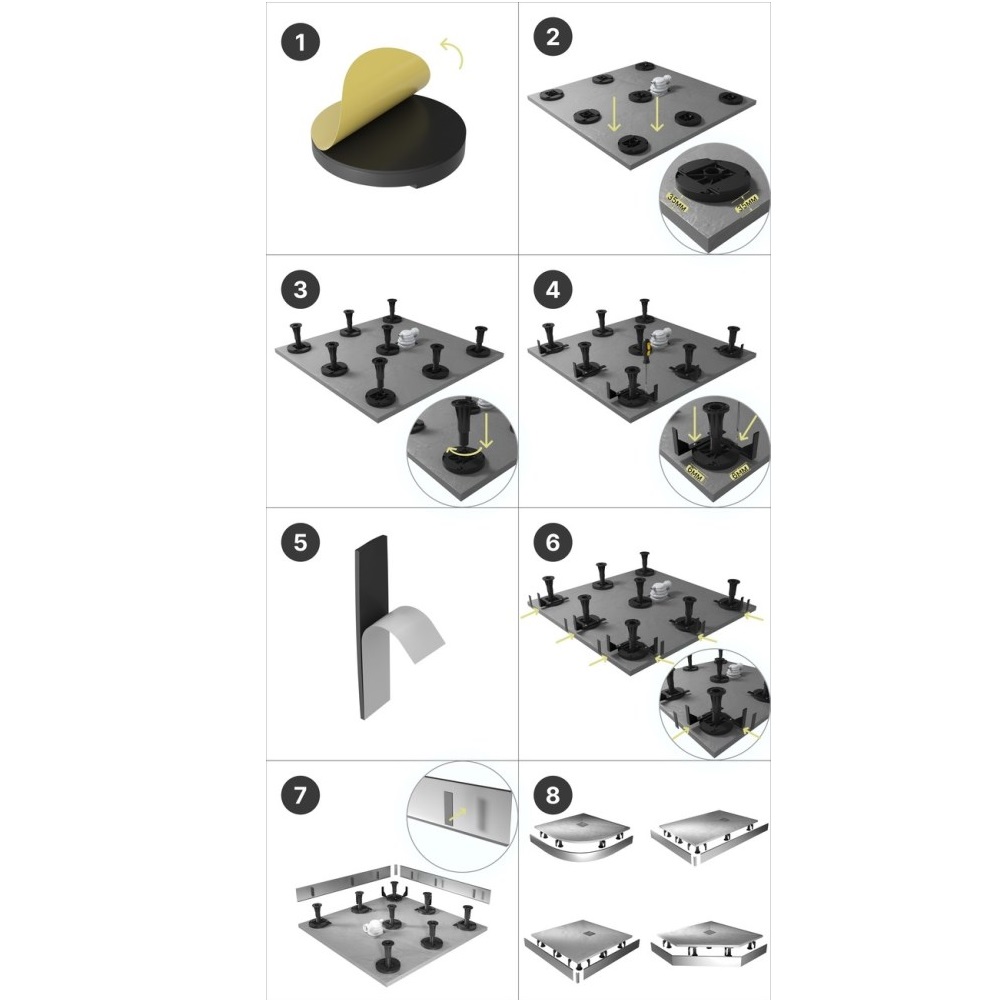 Душевой поддон Grossman Strong 100х100 Белый глянцевый GR-S1100100Q Душевой поддон Grossman Strong 100х100 Белый глянцевый GR-S1100100Q — изображение 5