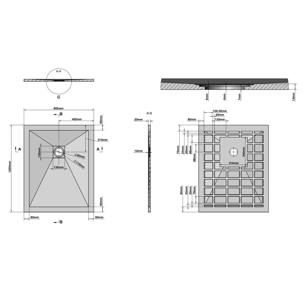 Душевой поддон Grossman Strong 80х100 Белый глянцевый GR-S180100Q Душевой поддон Grossman Strong 80х100 Белый глянцевый GR-S180100Q — изображение 6