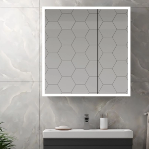 Шкаф зеркальный Агата Reflex 80 с датчиком движения Белый МВК027 Шкаф зеркальный Агата Reflex 80 с датчиком движения Белый МВК027