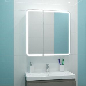 Шкаф зеркальный Агата Elliot 100 c датчиком движения, розеткой Белый МВК031 (МВК031М) Шкаф зеркальный Агата Elliot 100 c датчиком движения, розеткой Белый МВК031 (МВК031М)