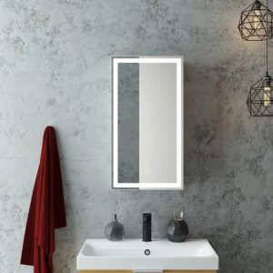 Шкаф зеркальный Агата Allure 35 левый с сенсором и розеткой Белый МВК055 Шкаф зеркальный Агата Allure 35 левый с сенсором и розеткой Белый МВК055