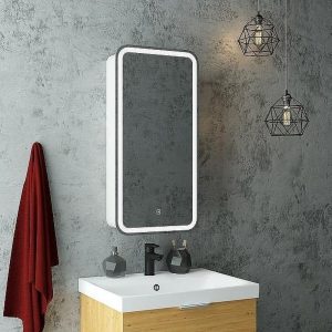 Шкаф зеркальный Агата Elliot 40 правый с сенсором Белый МВК057 Шкаф зеркальный Агата Elliot 40 правый с сенсором Белый МВК057