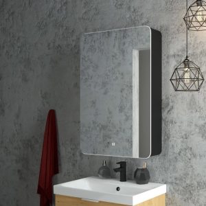 Шкаф зеркальный Агата Eltoro Black 56,8 c сенсором Черный МВК113 Шкаф зеркальный Агата Eltoro Black 56,8 c сенсором Черный МВК113