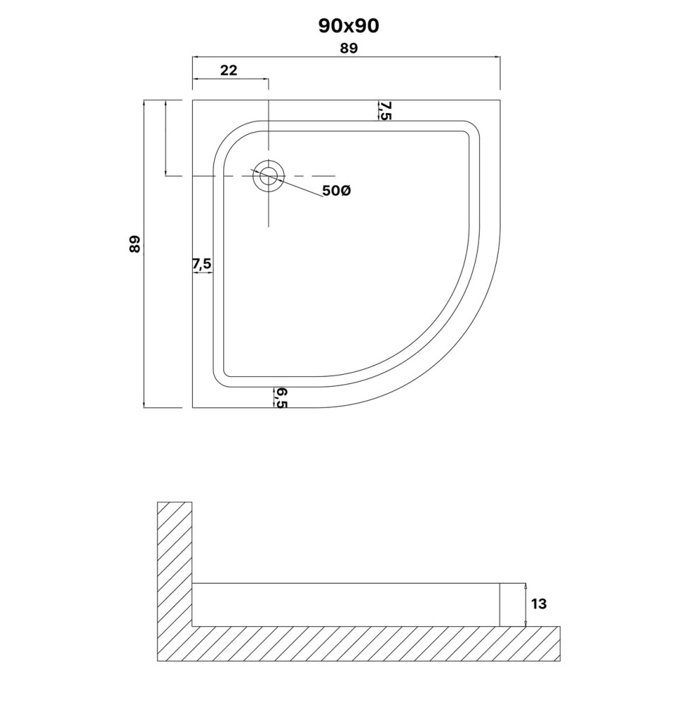 Душевой поддон Niagara Eco 90х90 Белый глянцевый NG-P9090-14 Душевой поддон Niagara Eco 90х90 Белый глянцевый NG-P9090-14 — изображение 2